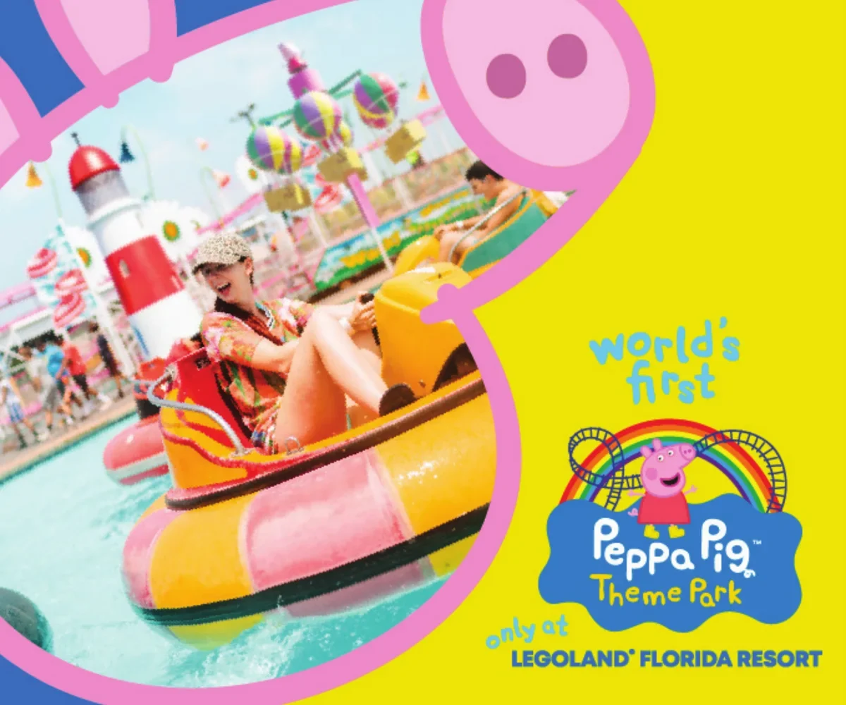 Static digital banner, world’s first Peppa Pig Theme Park