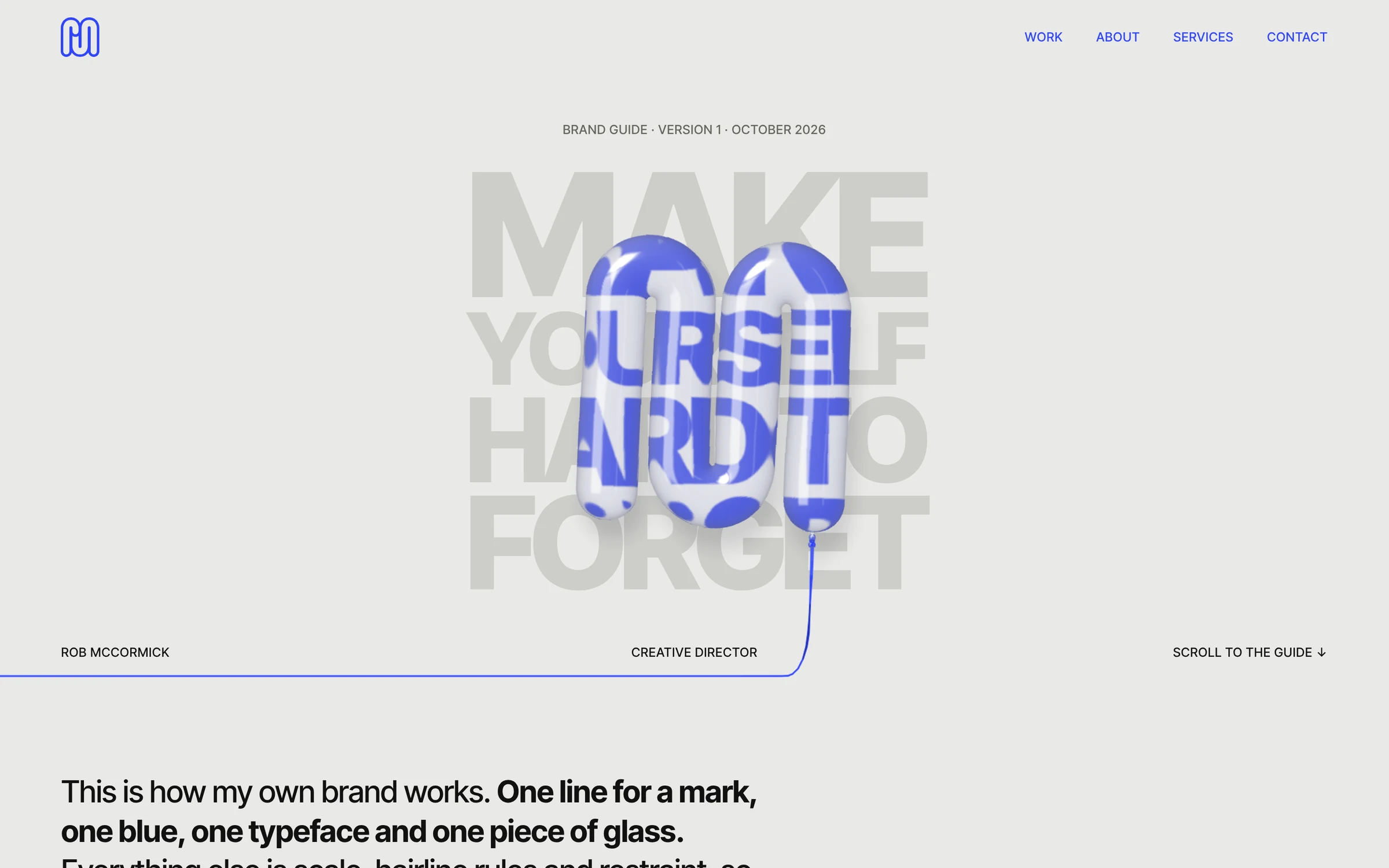 RM: Website and brand guide