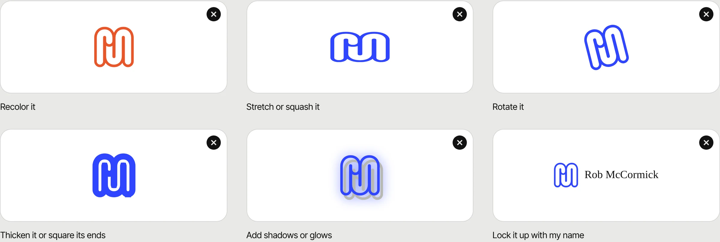 RM: Elements and logo rules