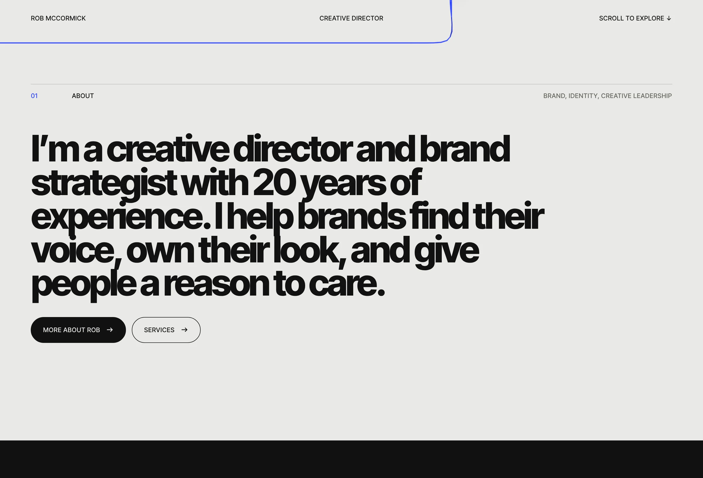 RM: Website and brand guide