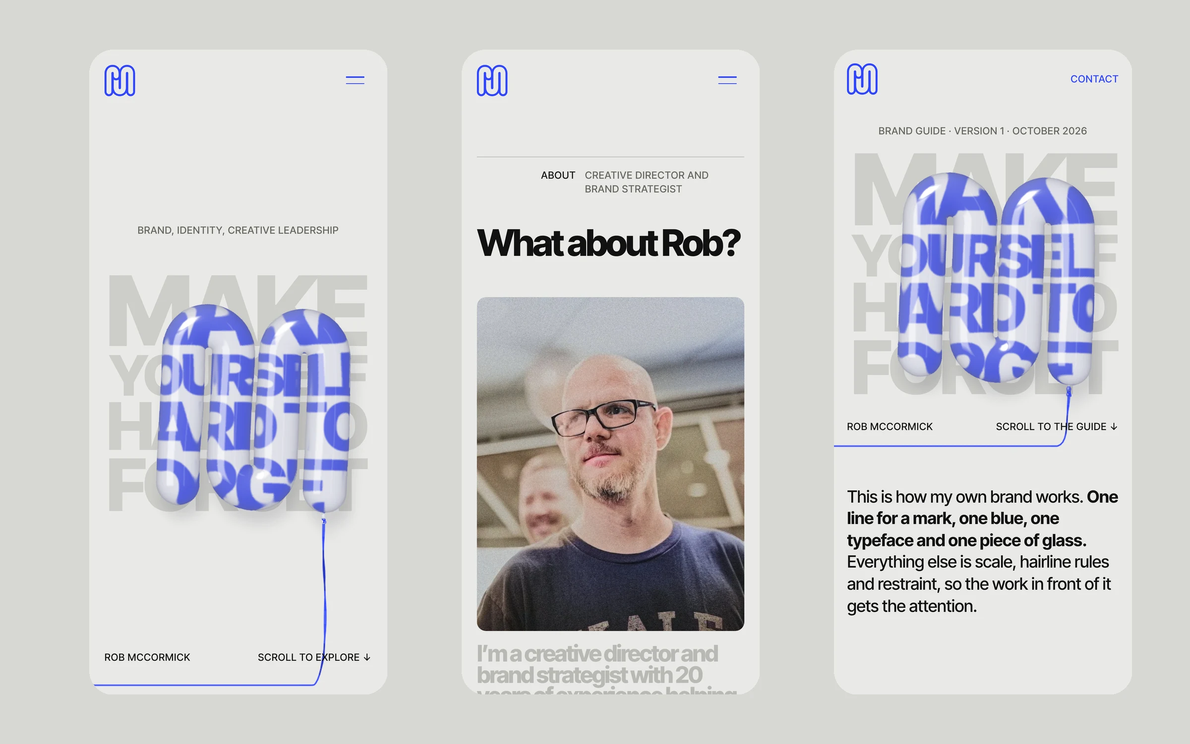 RM: Website and brand guide